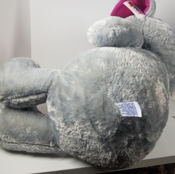 2ft Extra Large Stuffed Plush Gray Elephant - Picture 8 of 12